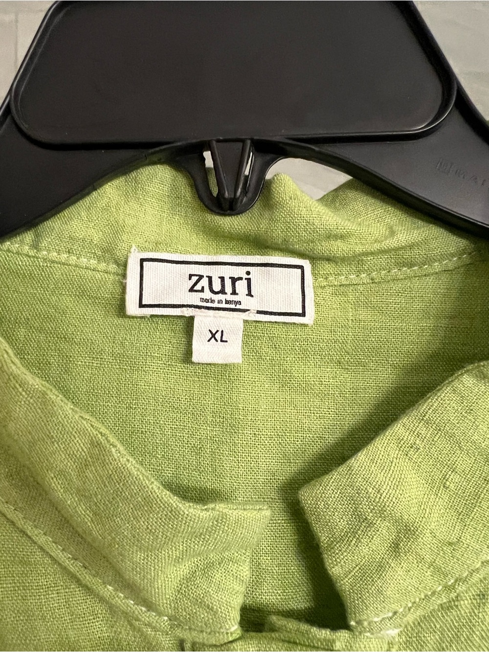 Zuri Women's Linen Button-Down Shirt “Shiso” - Picture 2 of 3